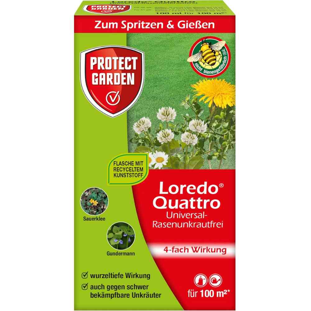 Protect Garden Loredo Quattro Universal-Rasenunkrautfrei 100ml