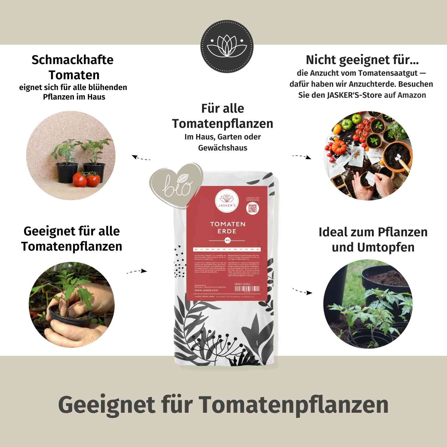 Tomatenerde Bio 60 L (3x20L) - Erde für Tomaten