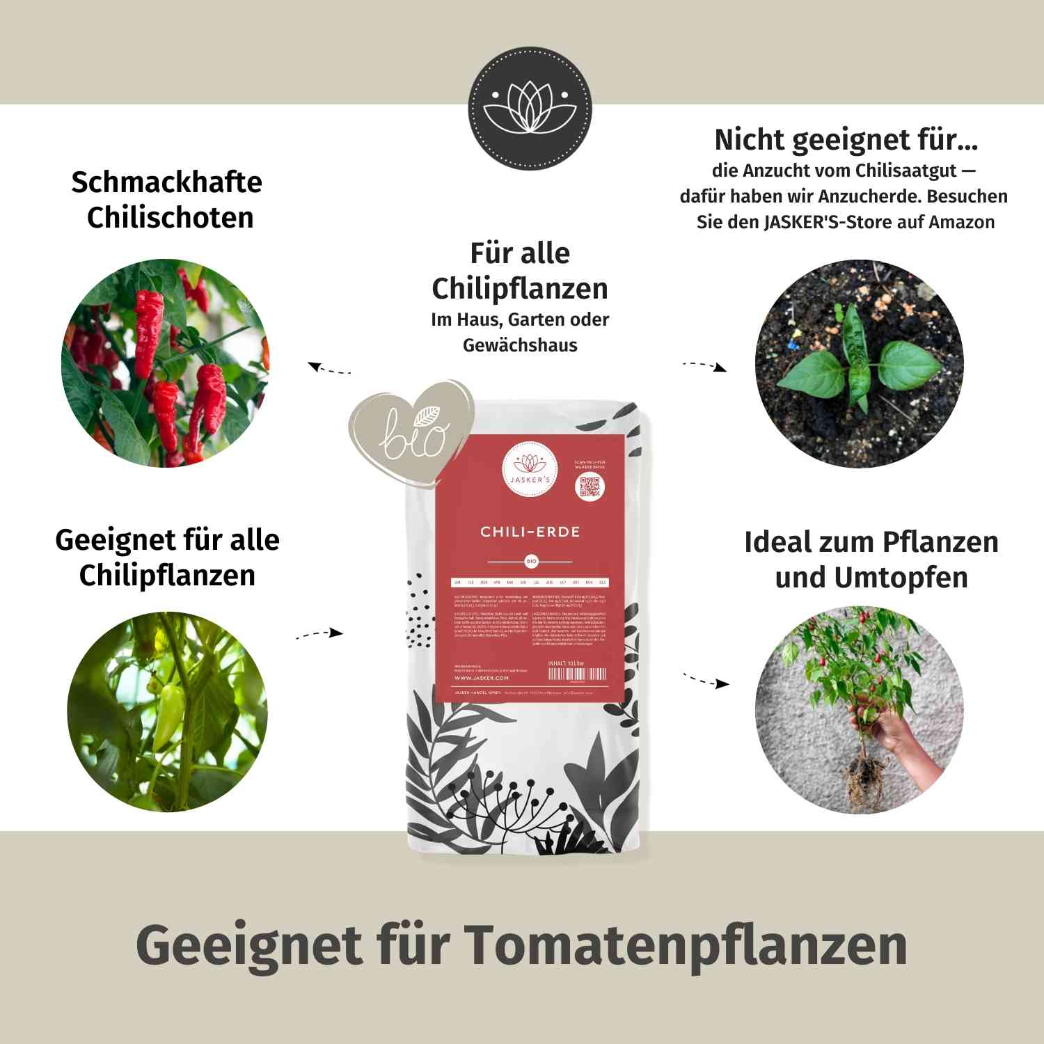 Chilierde Bio 40L - Erde für Chilis