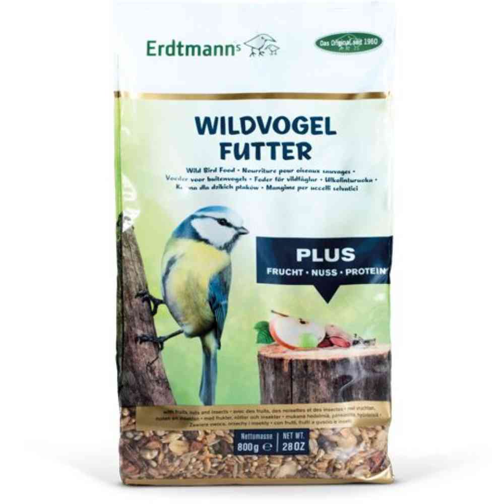 Erdtmann Wildvogelfutter PLUS - 800 g im Standbeutel