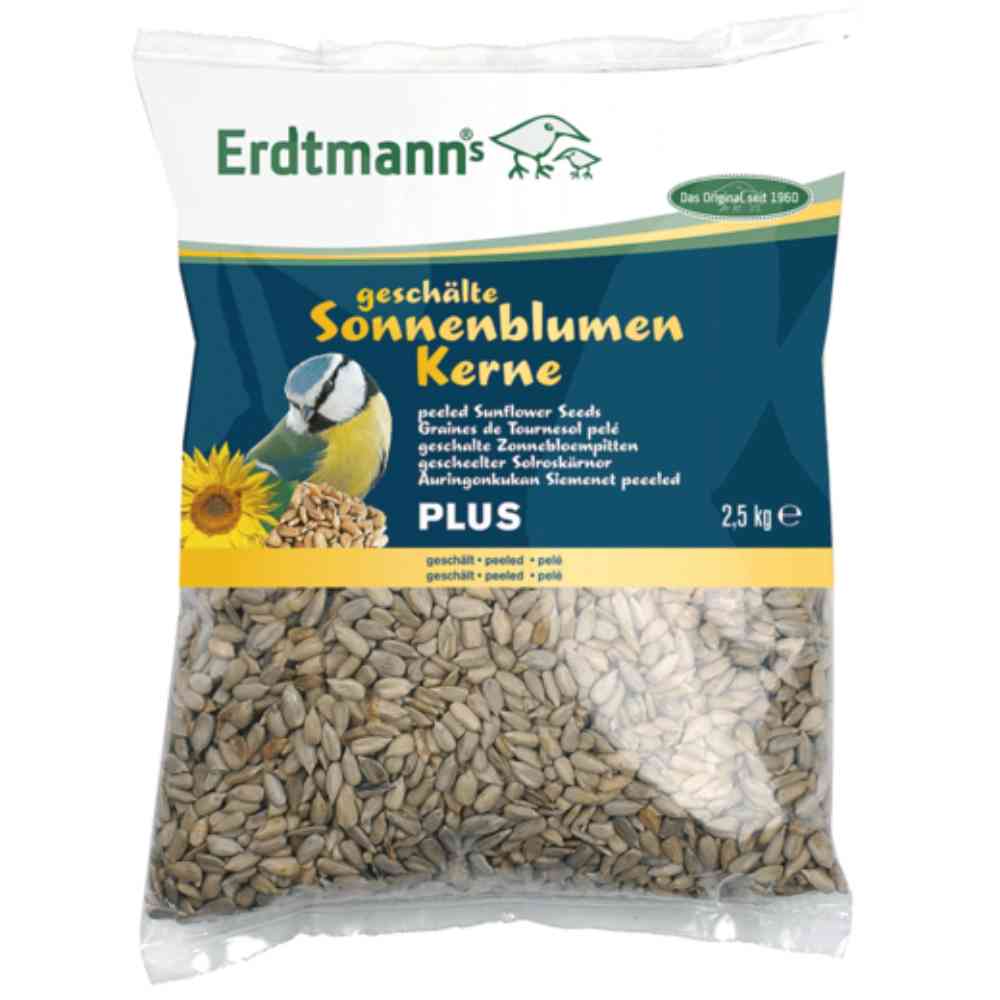 Erdtmann geschälte Sonnenblumenkerne PLUS 25 kg