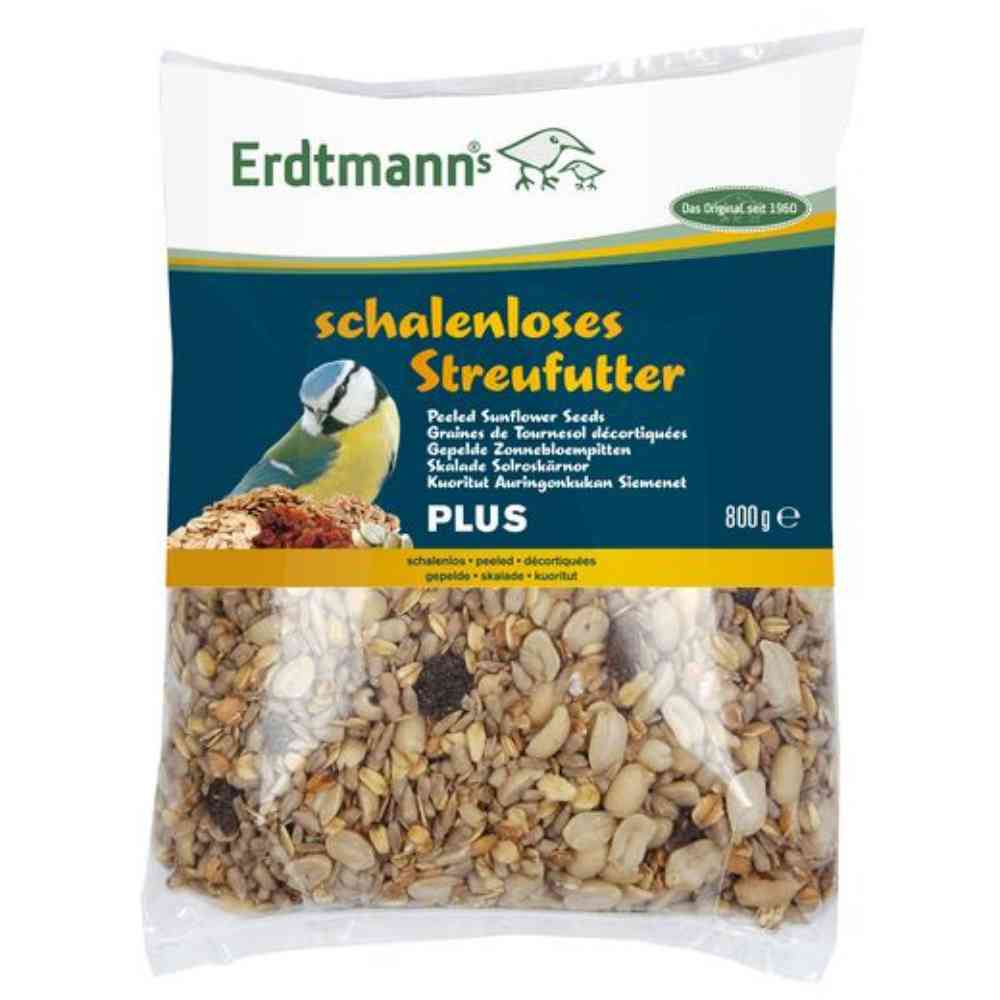 Erdtmann schalenloses Streufutter PLUS 800 g im Flachbeutel