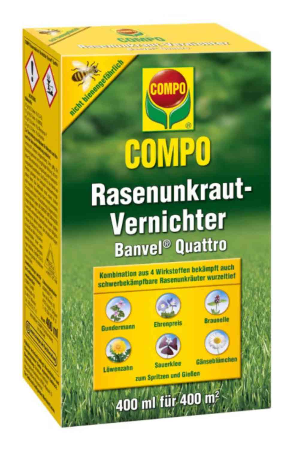 COMPO Rasenunkraut-Vernichter Banvel® Quattro 400 ml