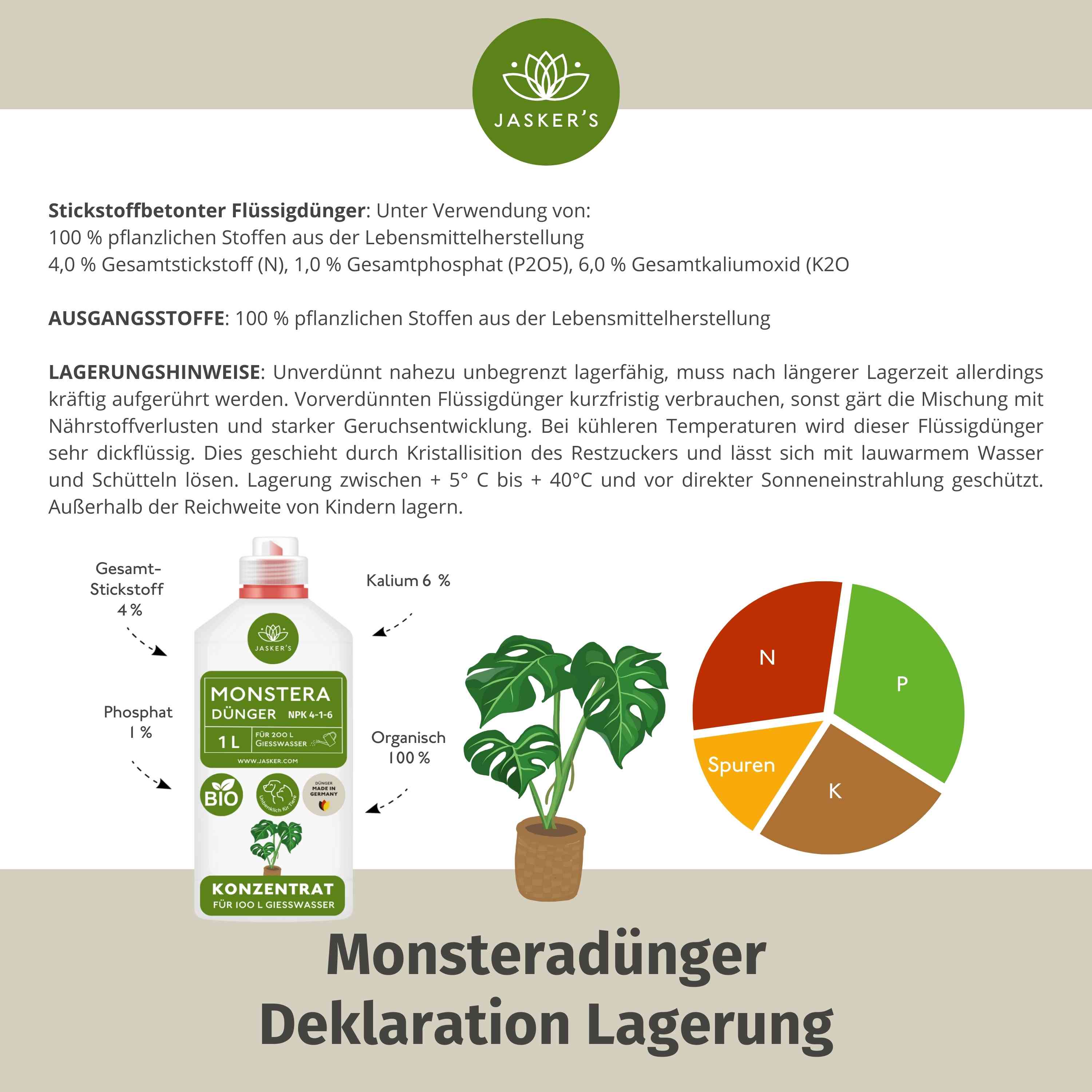 Monstera Dünger 3 Liter