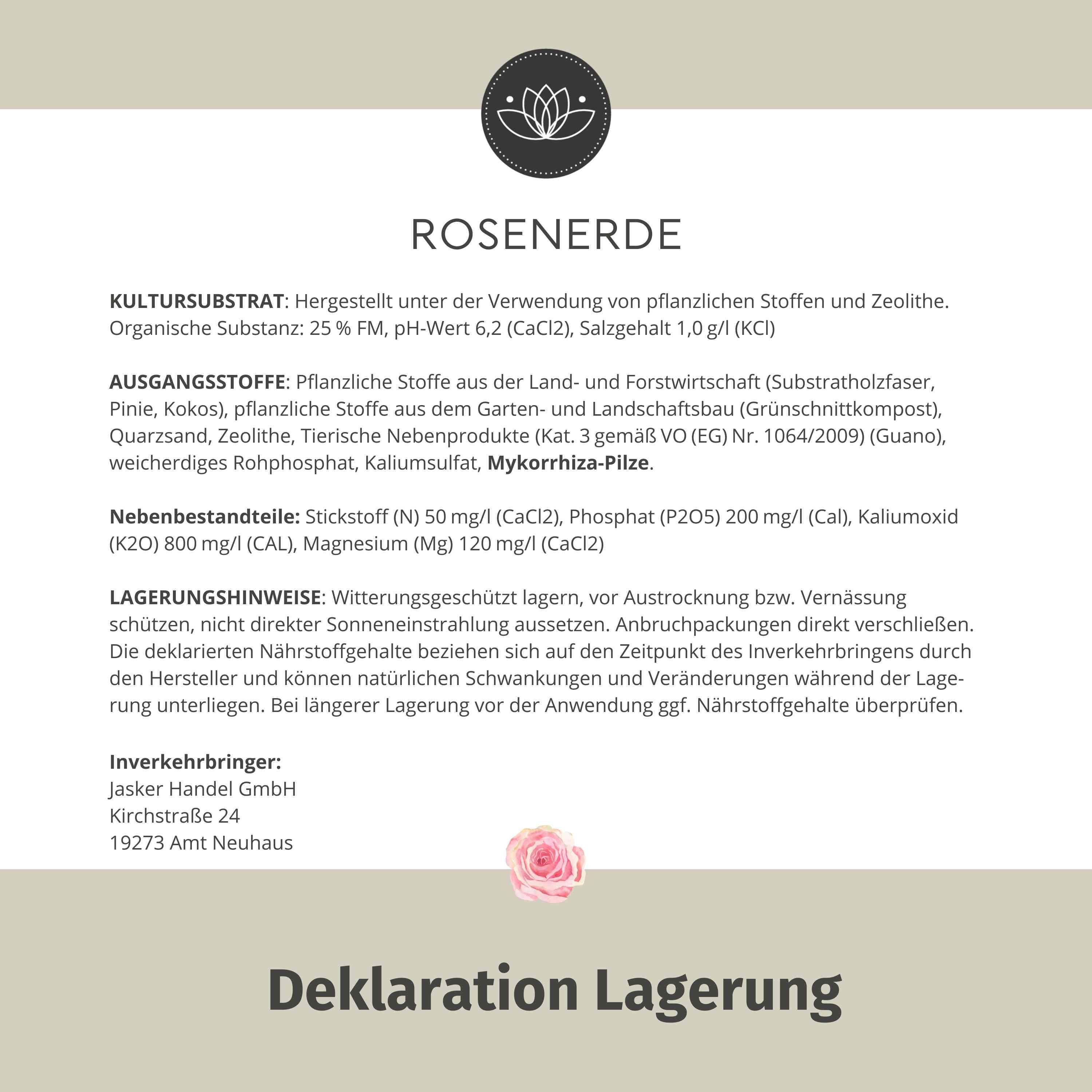 Rosenerde Bio 40 Liter - Blumenerde für Rosen - Erde für Rosen kaufen