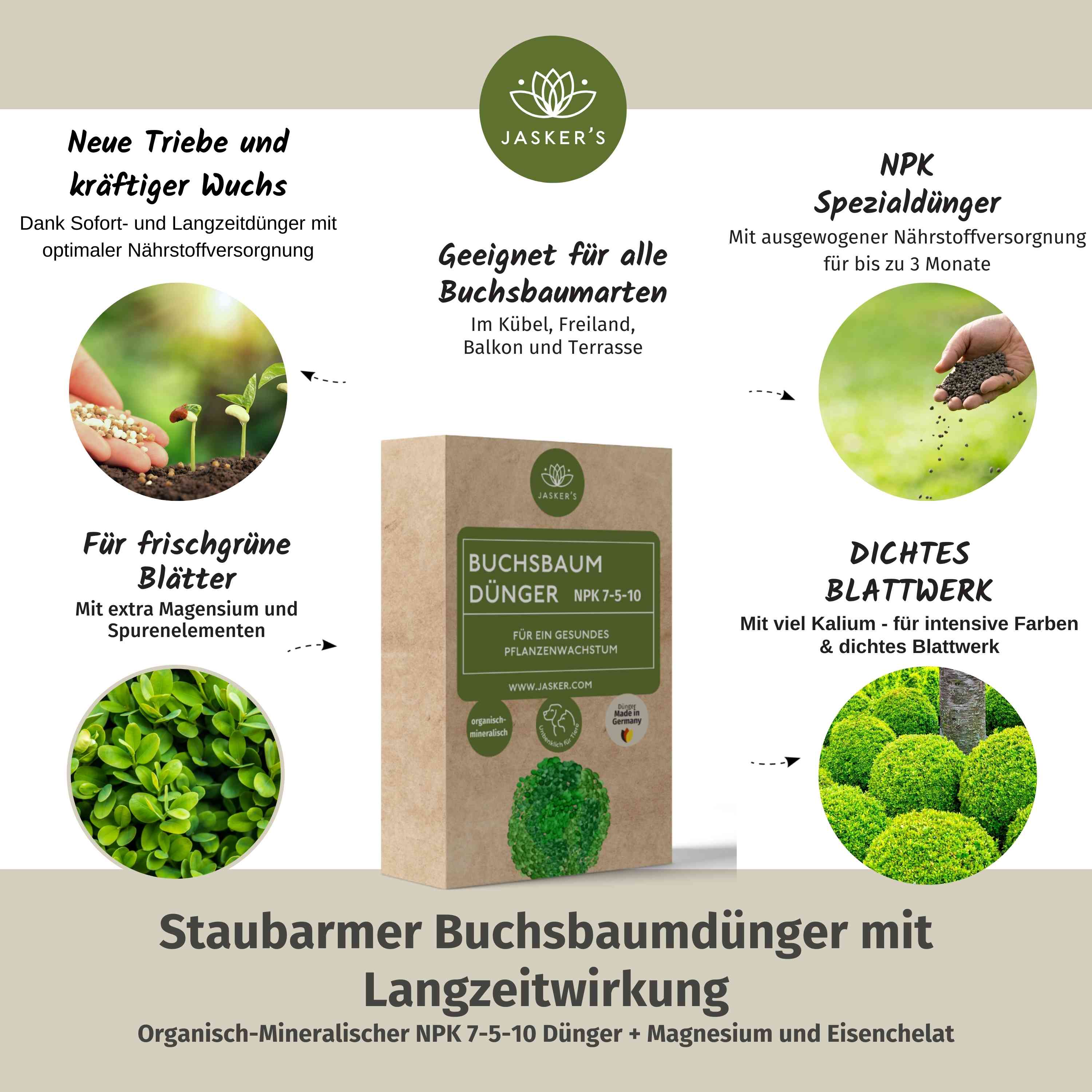 Buchsbaum Dünger 900g | Langzeitdünger Für Frischgrünen Buxus