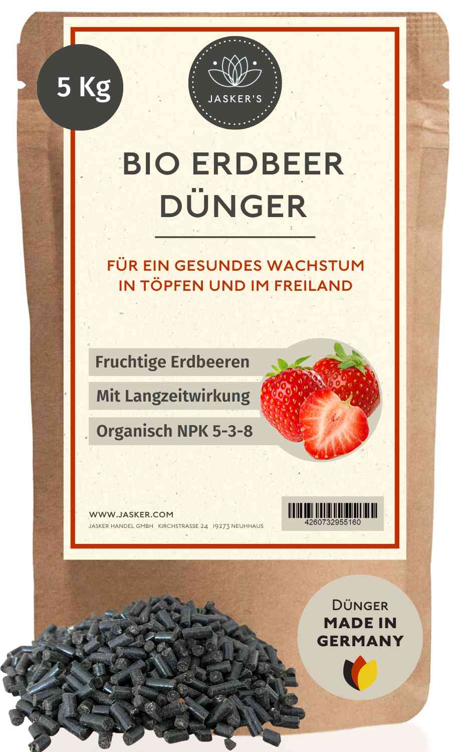 Bio Erdbeerdünger Langzeit 5 Kg