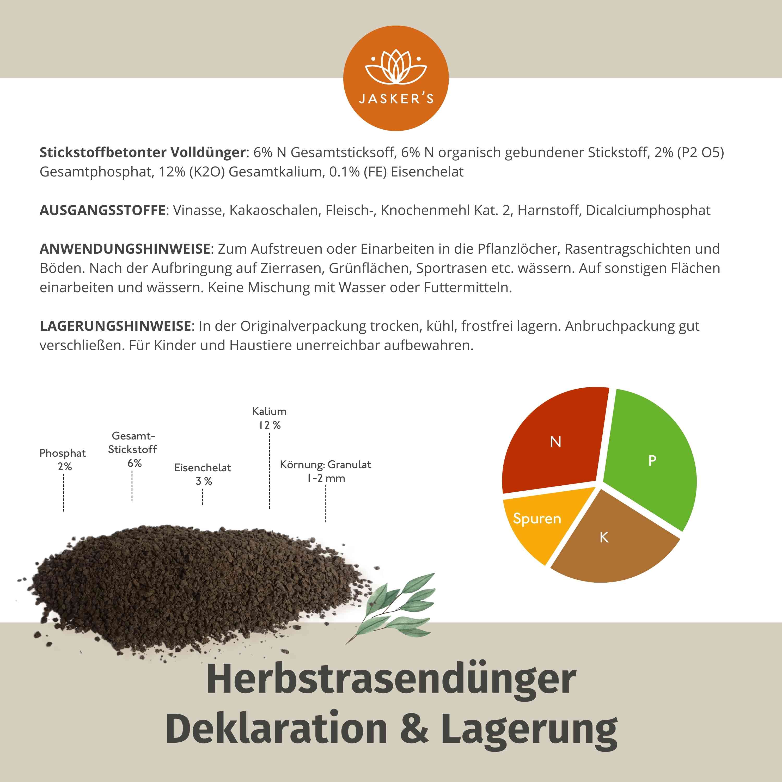 Herbstrasendünger Bio - 3 Kg