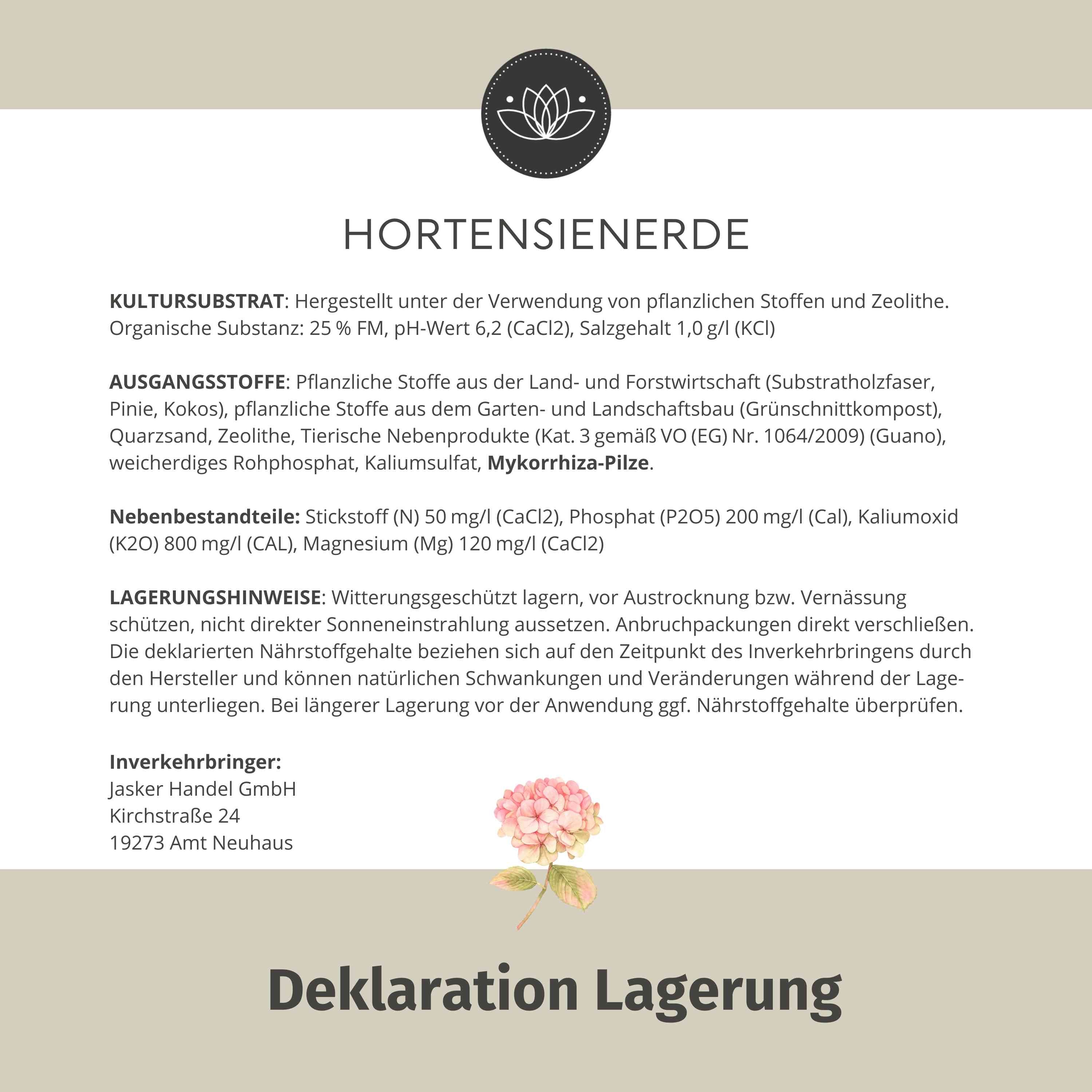 Hortensienerde 10L Bio