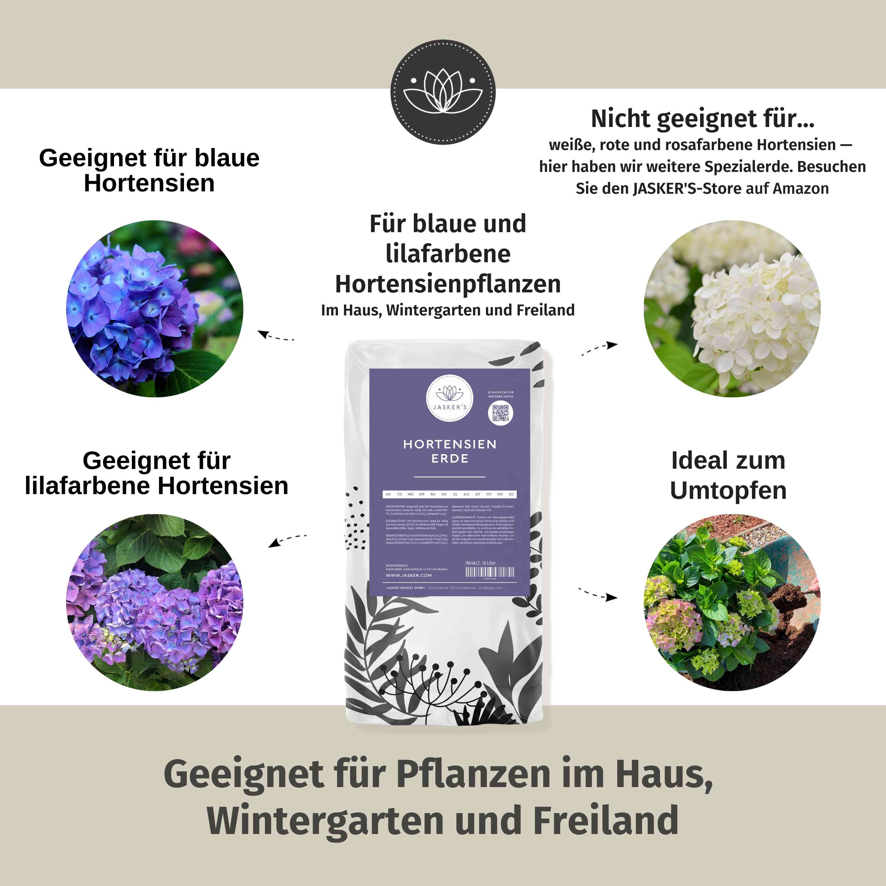 Hortensienerde 20L blau