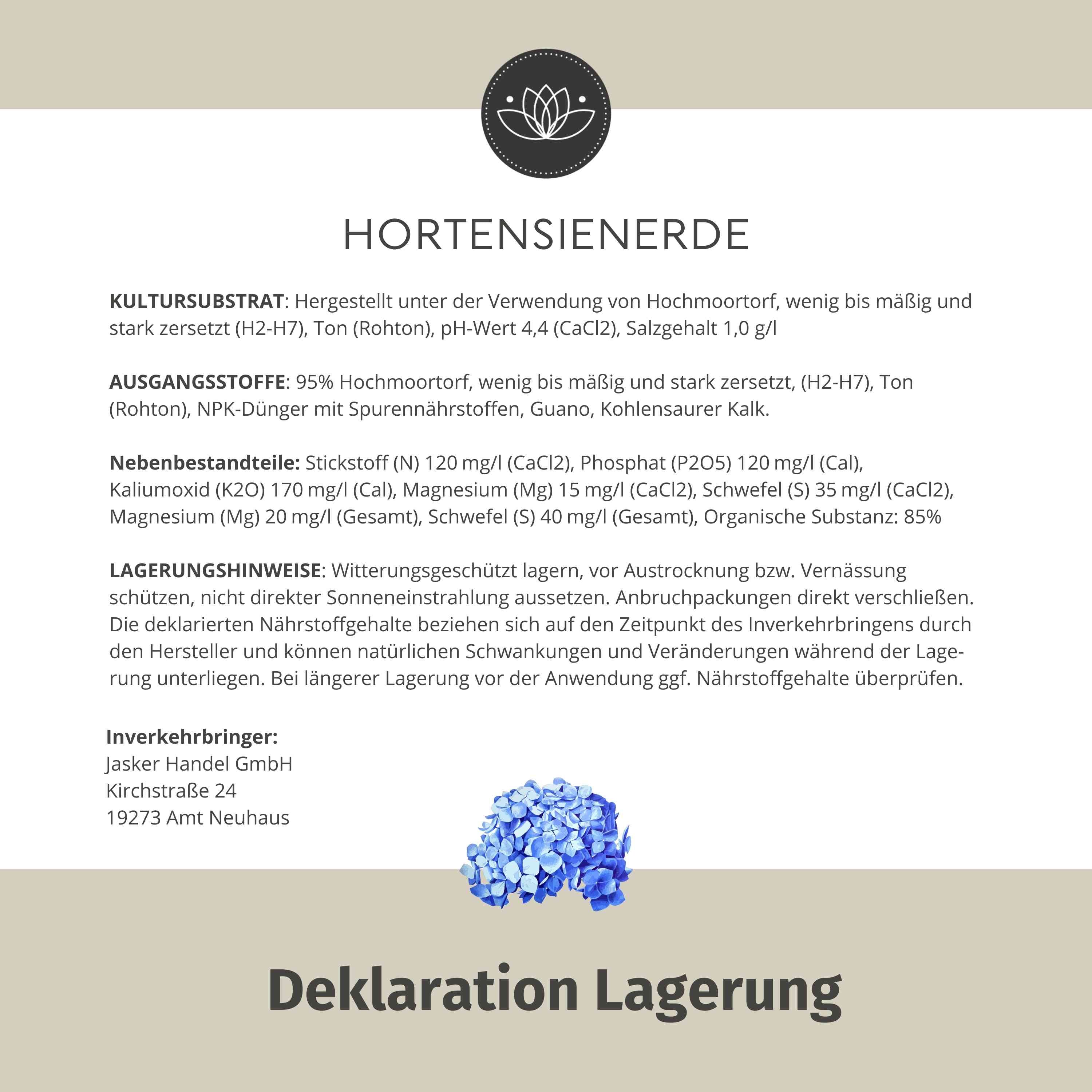 Hortensienerde 40L (2x20L) blau