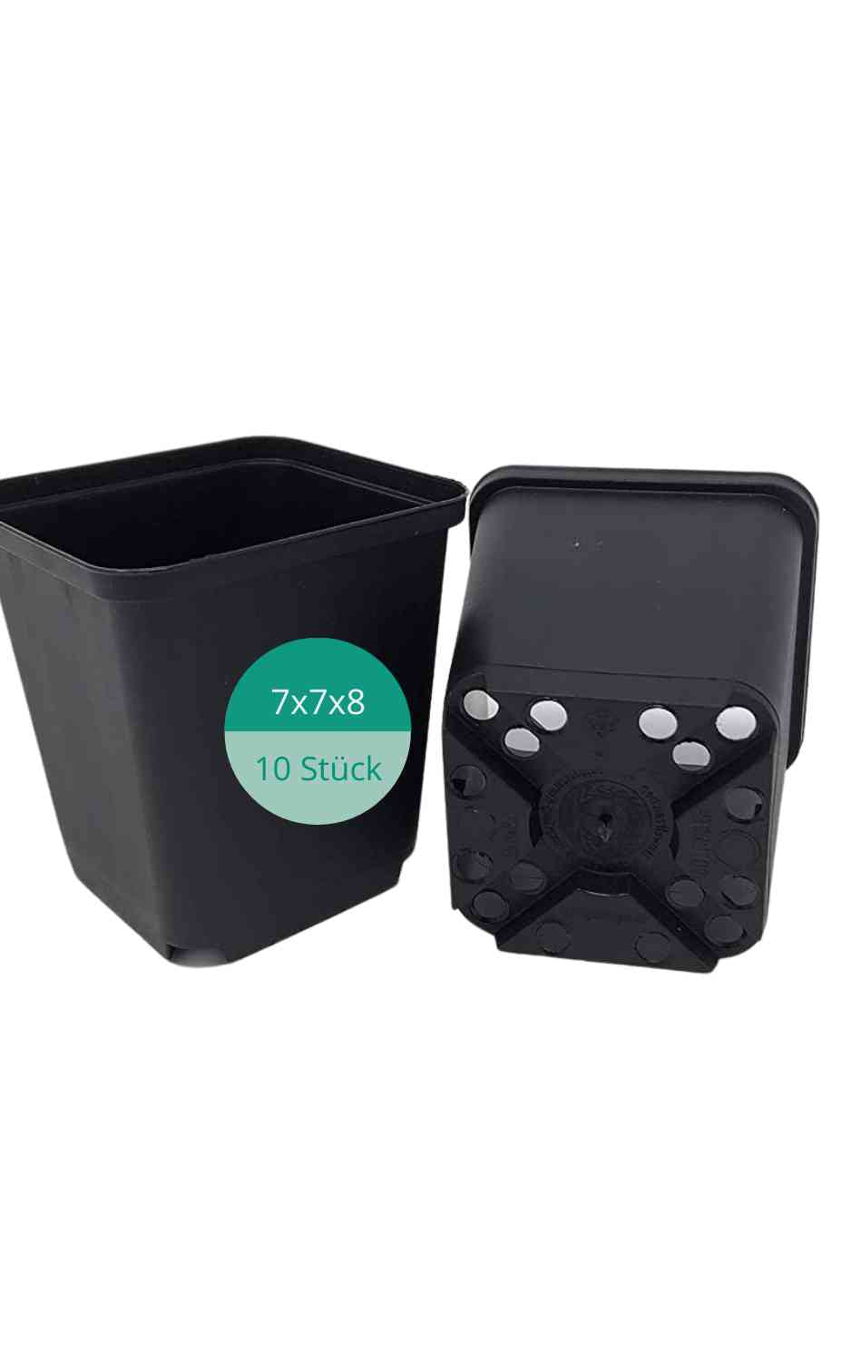 JASKER'S Pflanztopf als Vierecktopf  (10, 7x7x8)