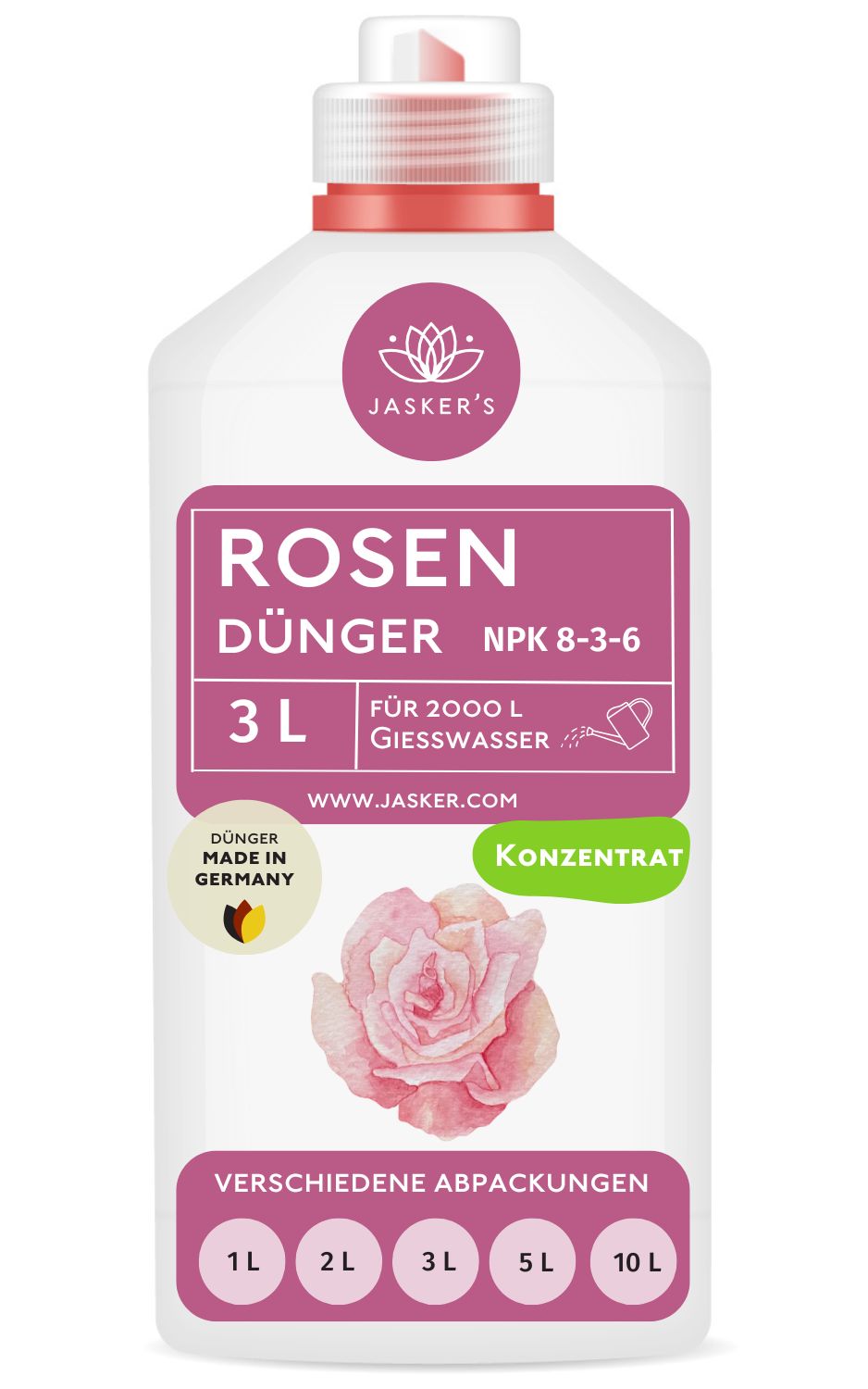 Rosendünger flüssig 3 Liter Konzentrat