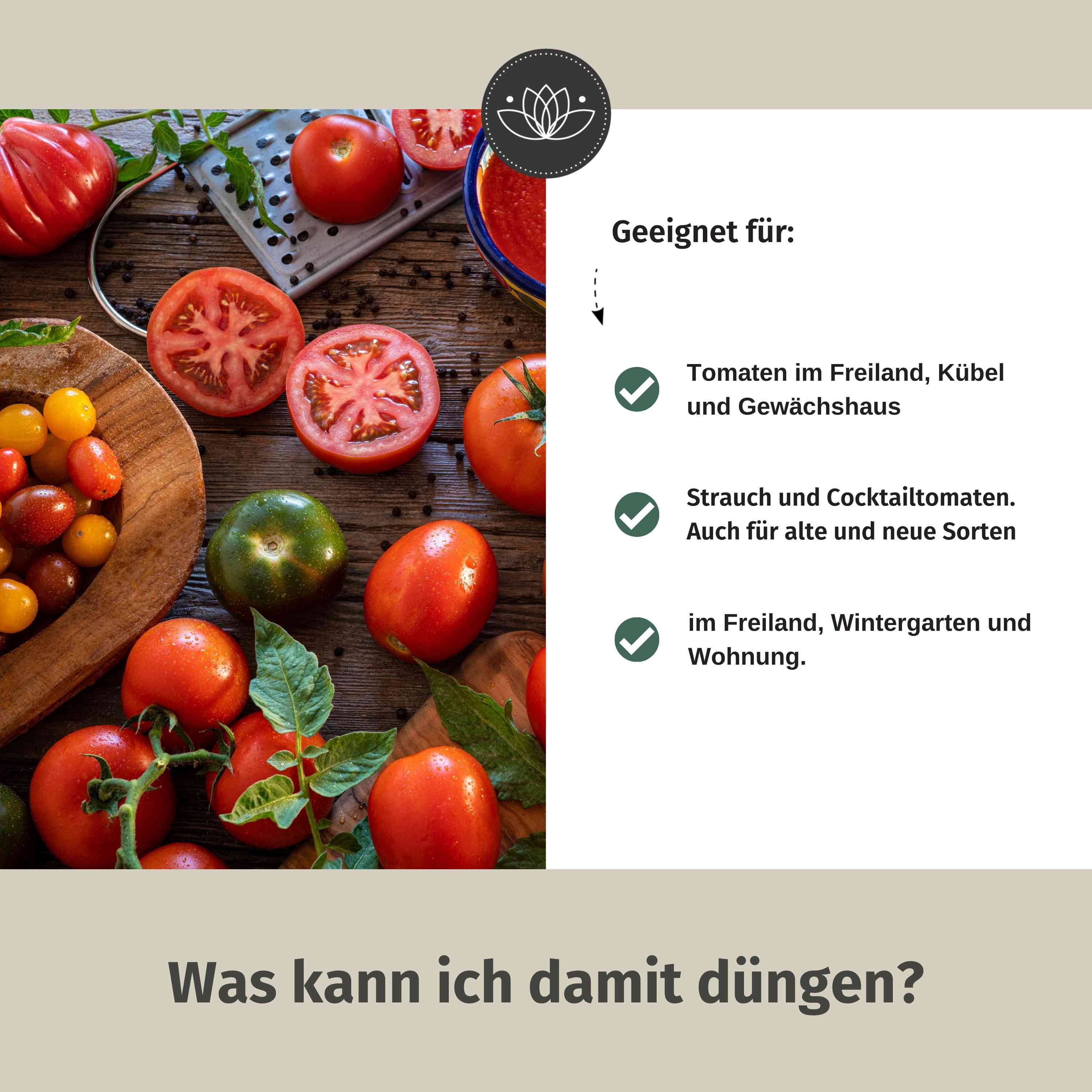 Tomatendünger Bio flüssig 2 Liter (2x1L) - Flüssigdünger für Tomaten