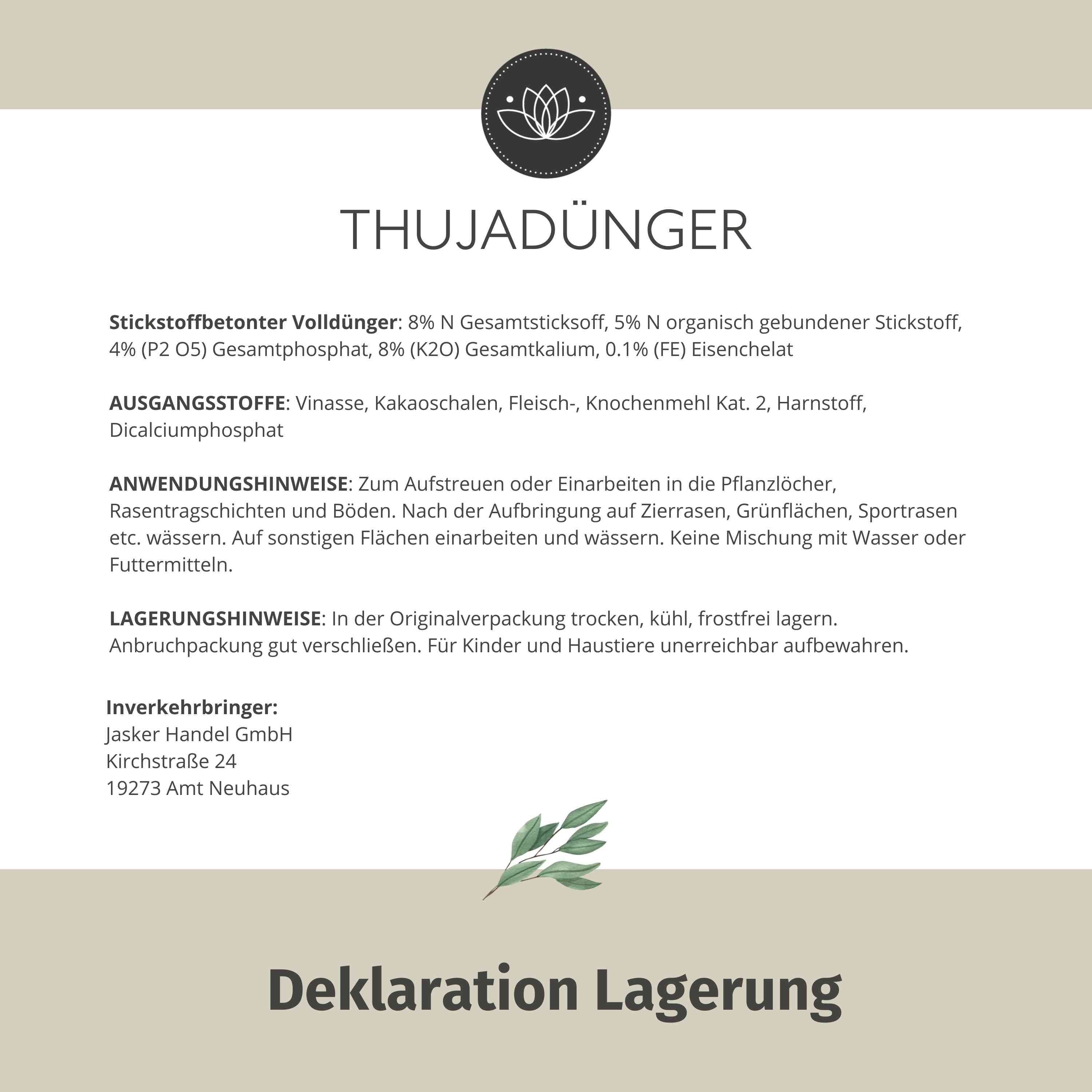 Thuja Dünger